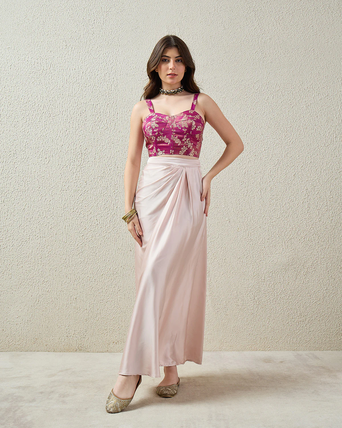 Amethyst Brocade Bustier Top - Image 7