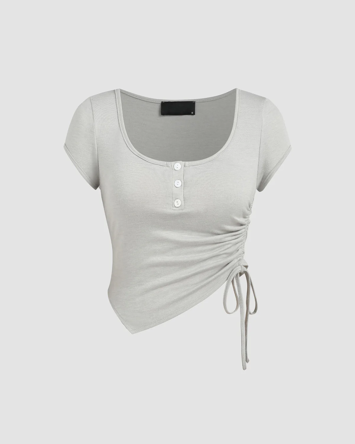 Asymmetric Hem Fitted Top