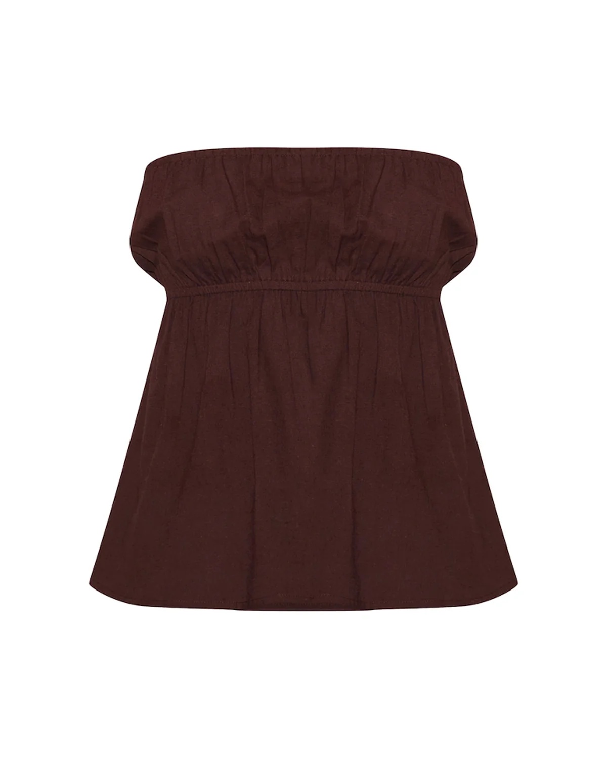 Chocolate Brown Strapless Co-ord Set - Image 4