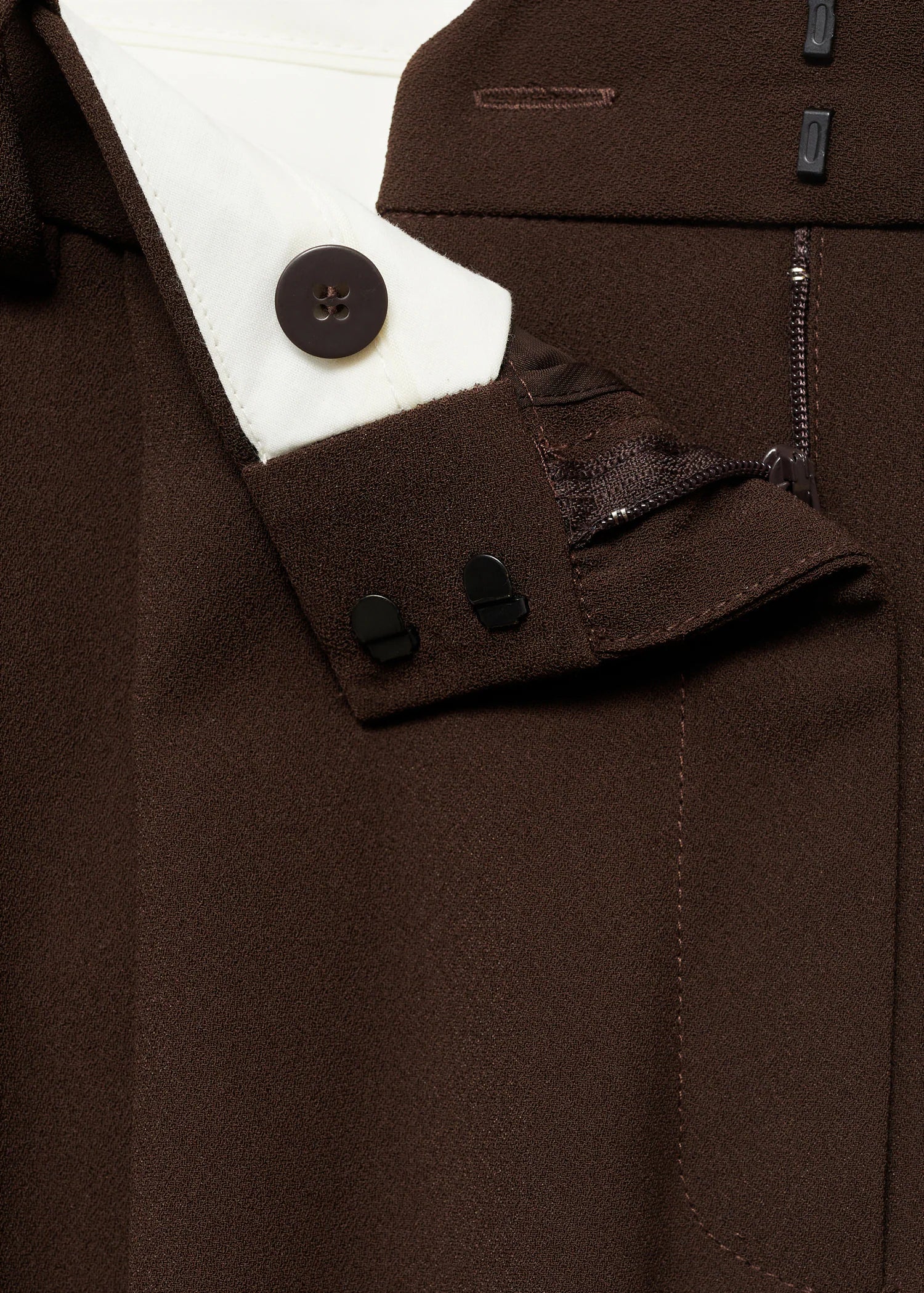 Brown Pleated Trouser - Image 8