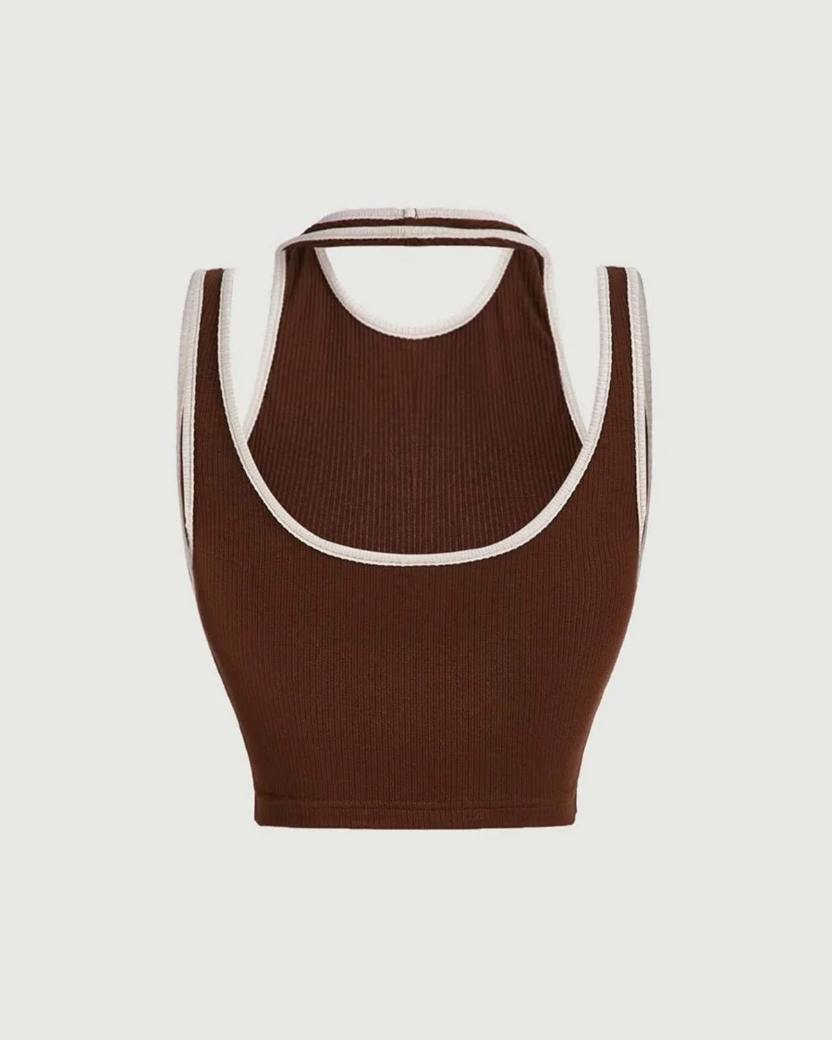 Contrast Binding Buckled Tank Top - Image 3