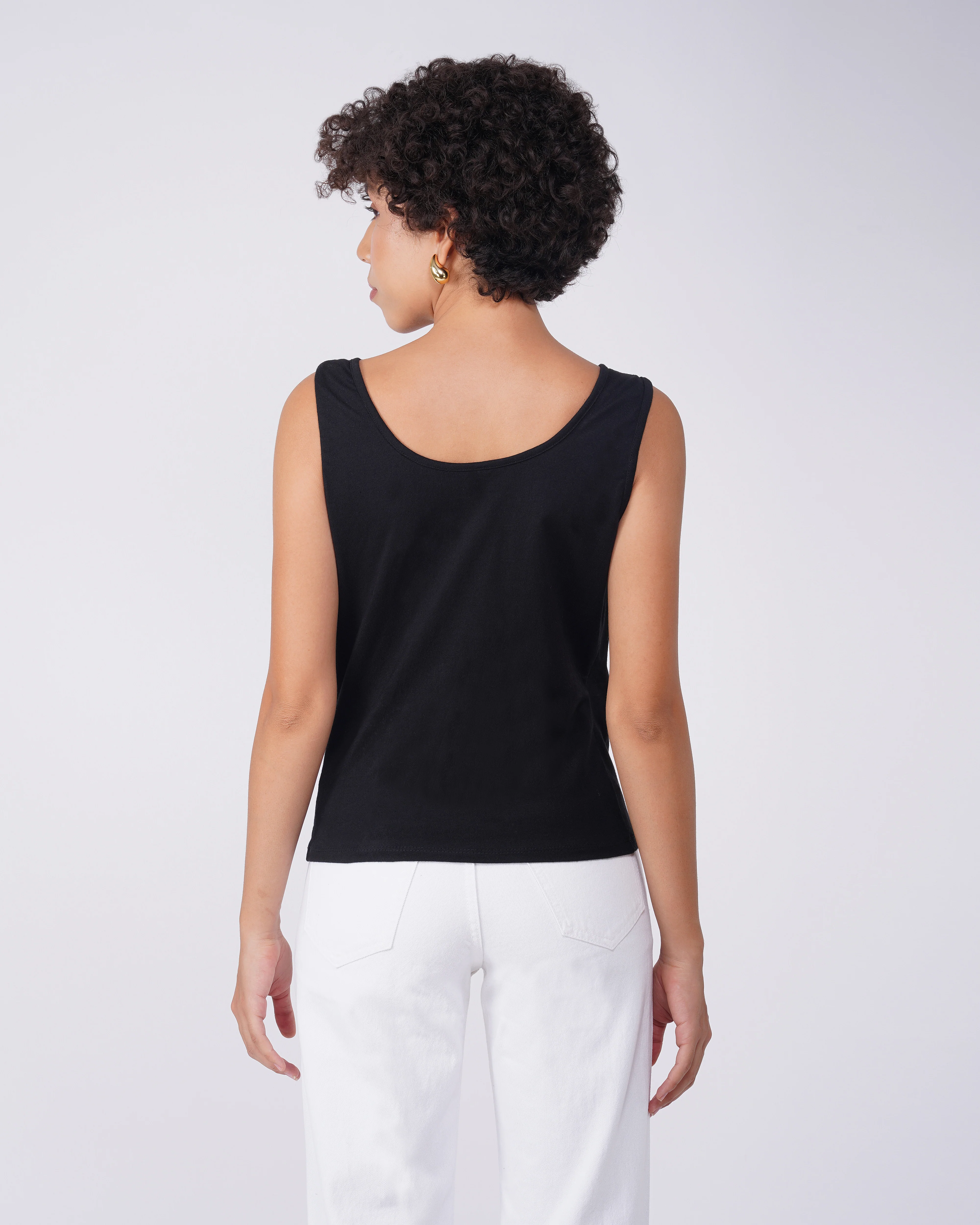 Cowl Neck Fitted Top - Image 3