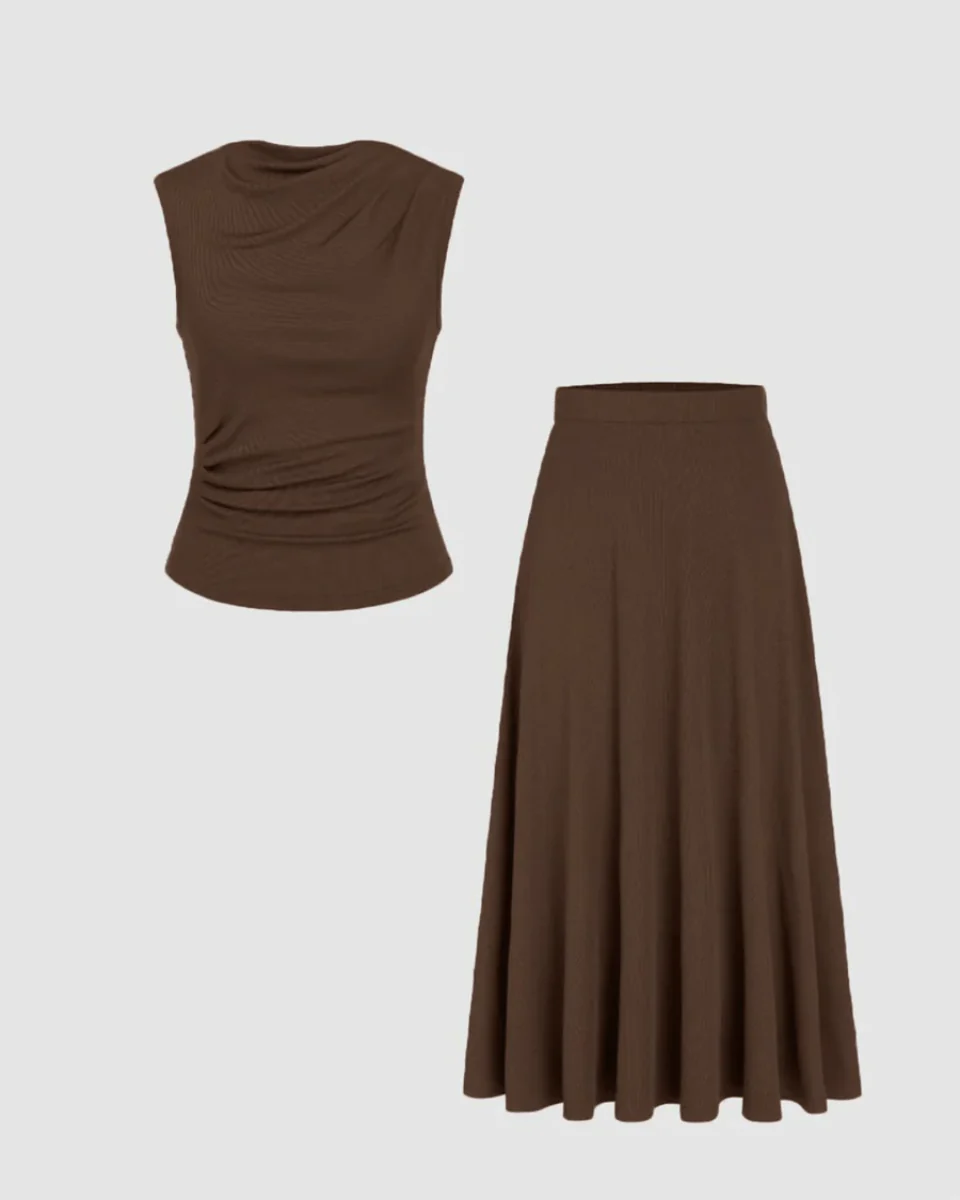 Earthy Brown Co-Ord Set - Image 6