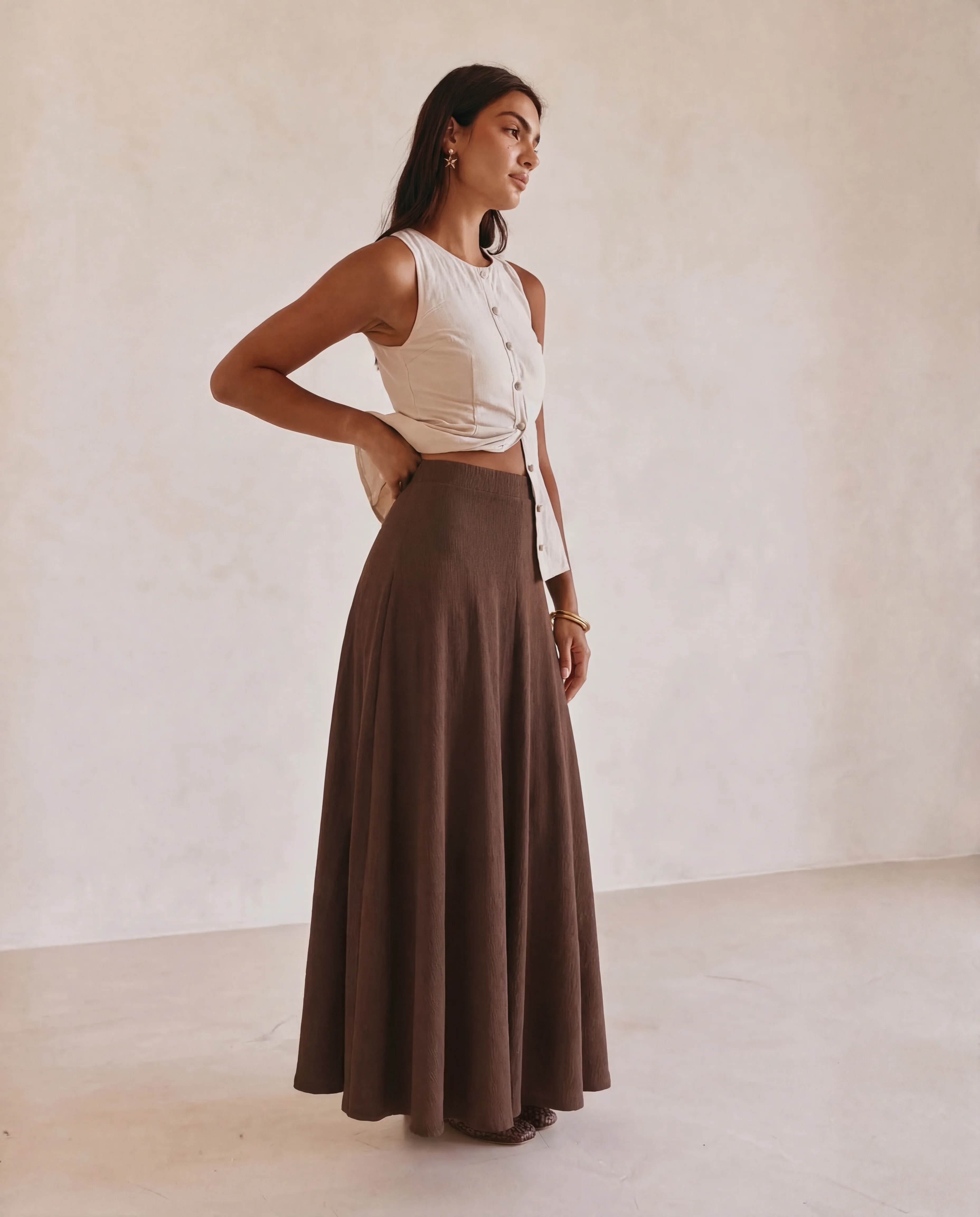 Flared A Line Maxi Skirt - Image 2