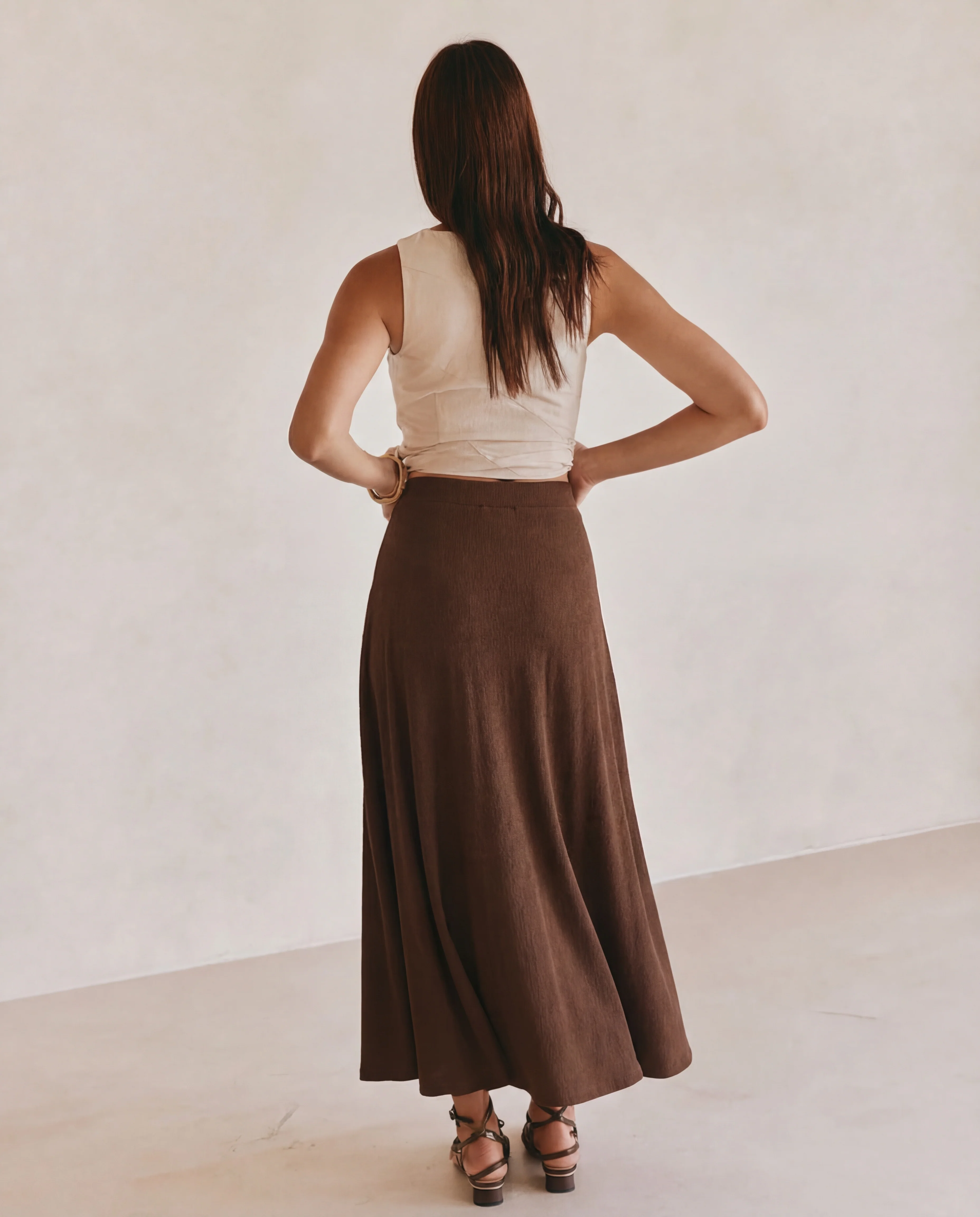Flared A Line Maxi Skirt - Image 4