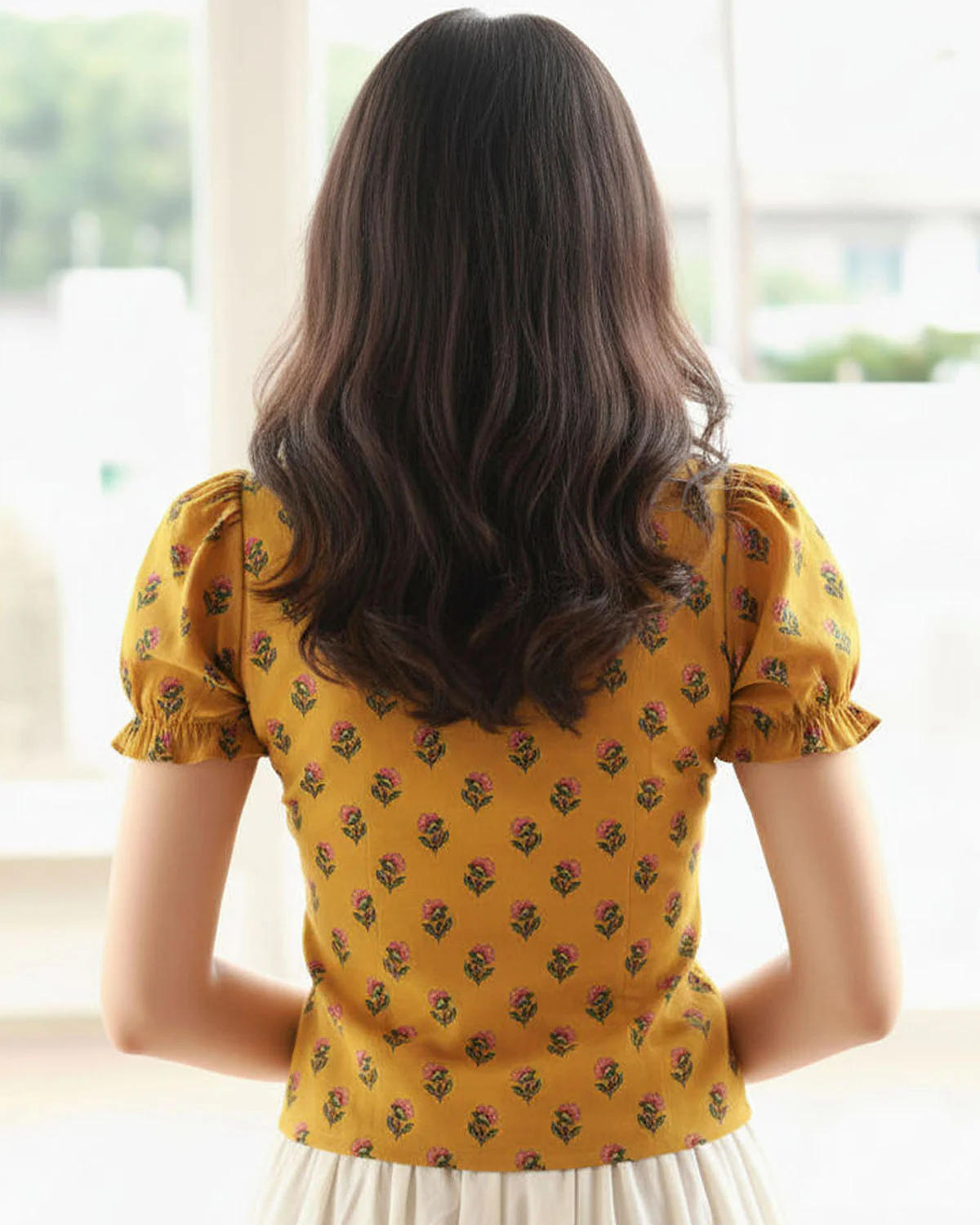 Floral Print Tulip Hem Corset Top - Image 6