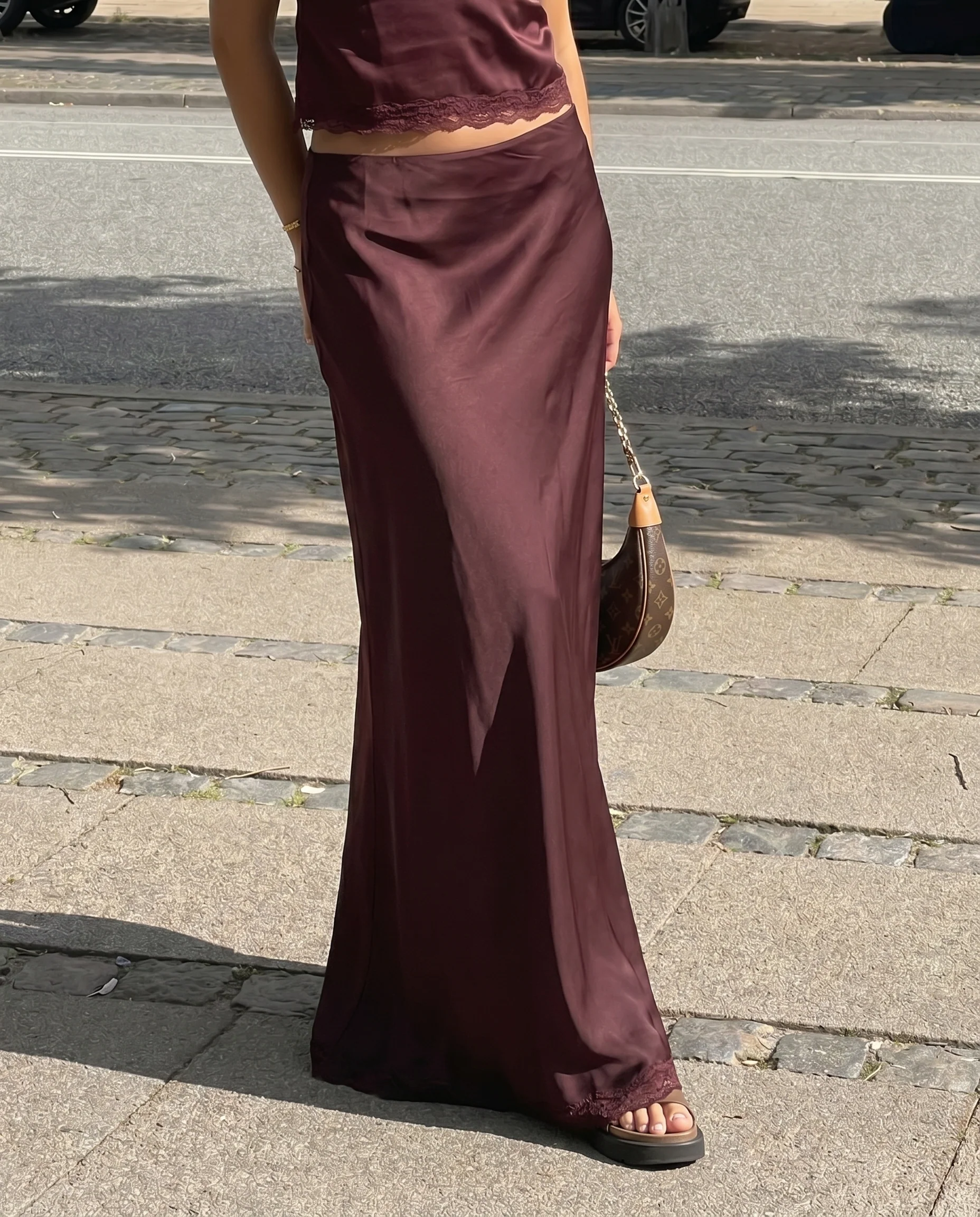 Laced Cami Top And Skirt Co Ord Set - Image 3