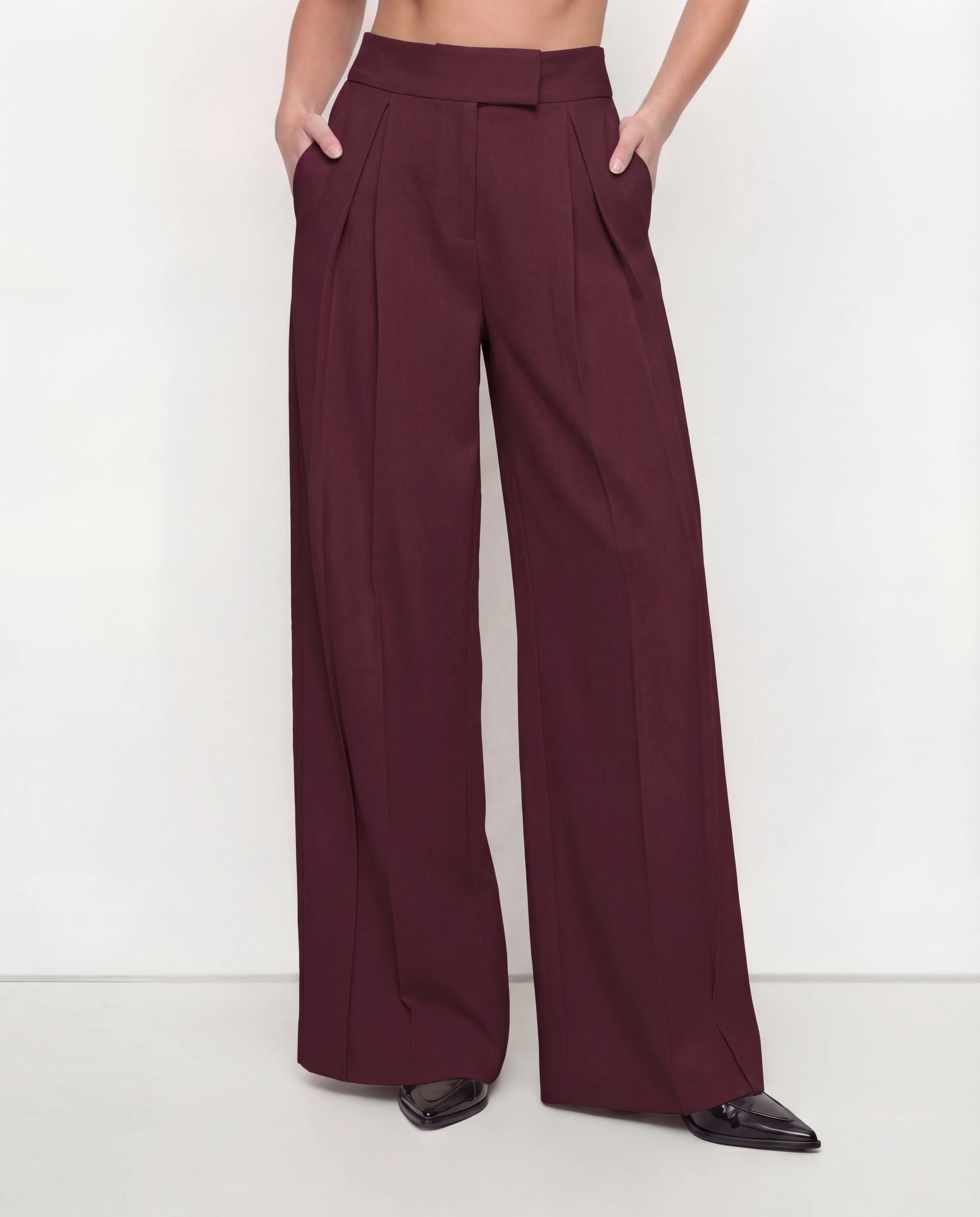 Maroon Tie Up Waist Coat Suit Set - Image 3