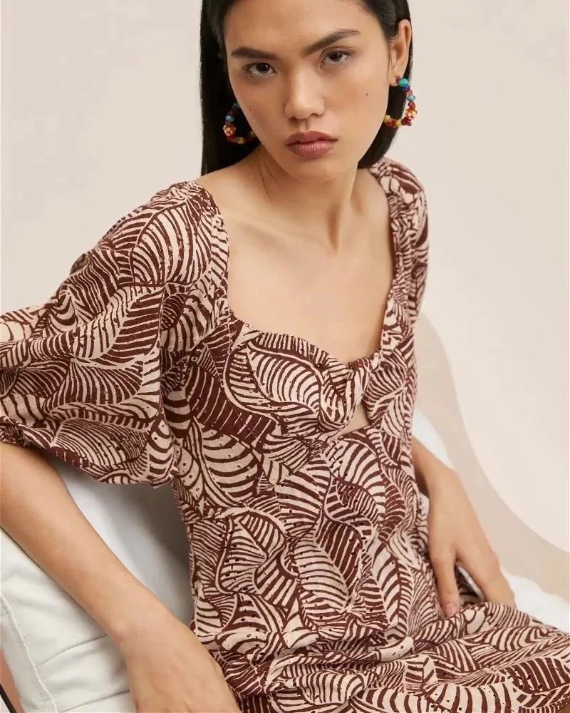 MINI PRINTED SCHIFFLI DRESS - Image 4