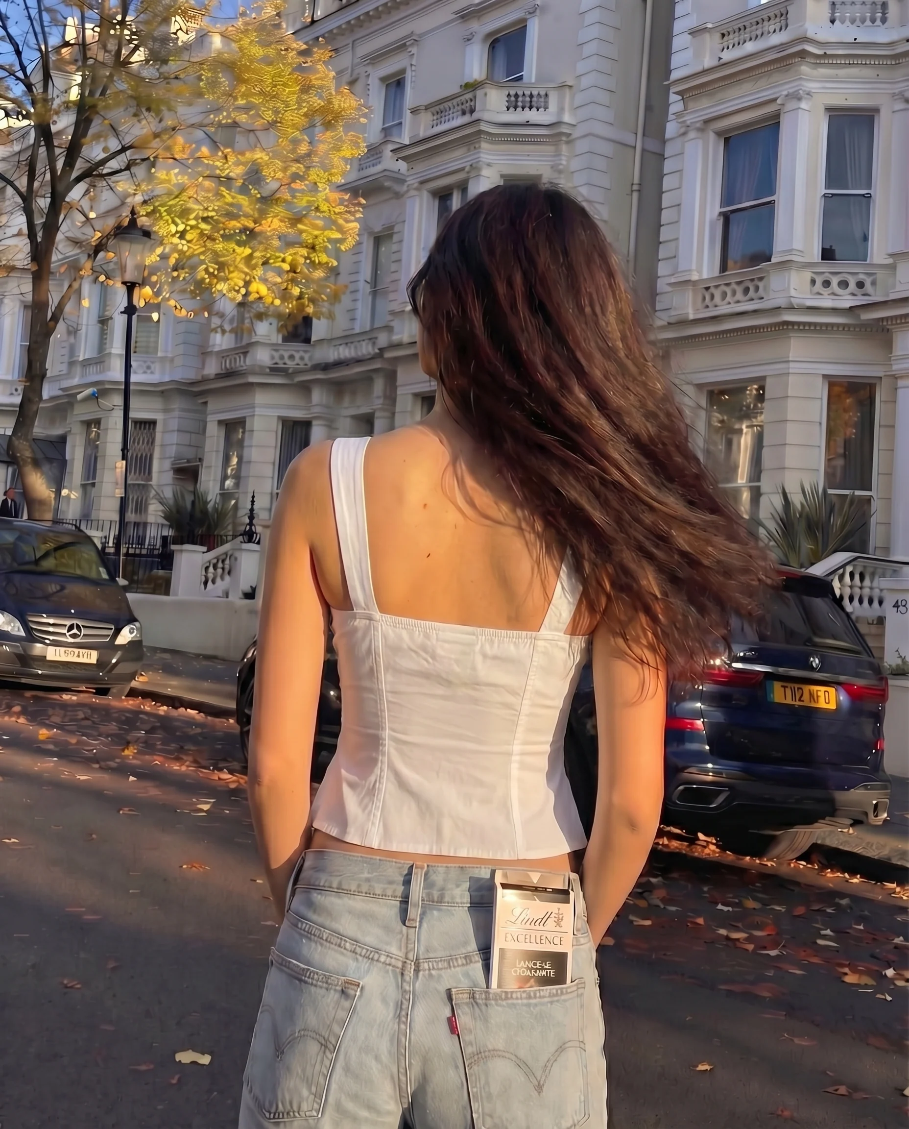 Contrast Piping Corset Top In White - Image 4