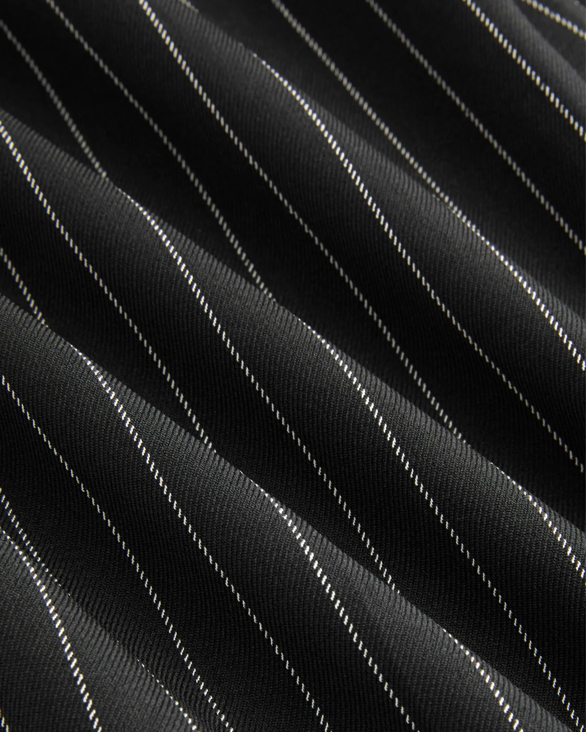 Pinstriped Belt Detail Wide Leg Pants - Image 7