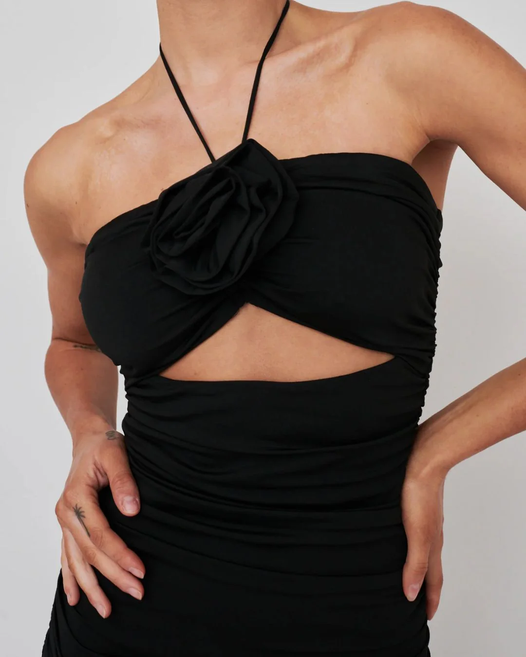 Ruched Bodycon Dress - Image 4