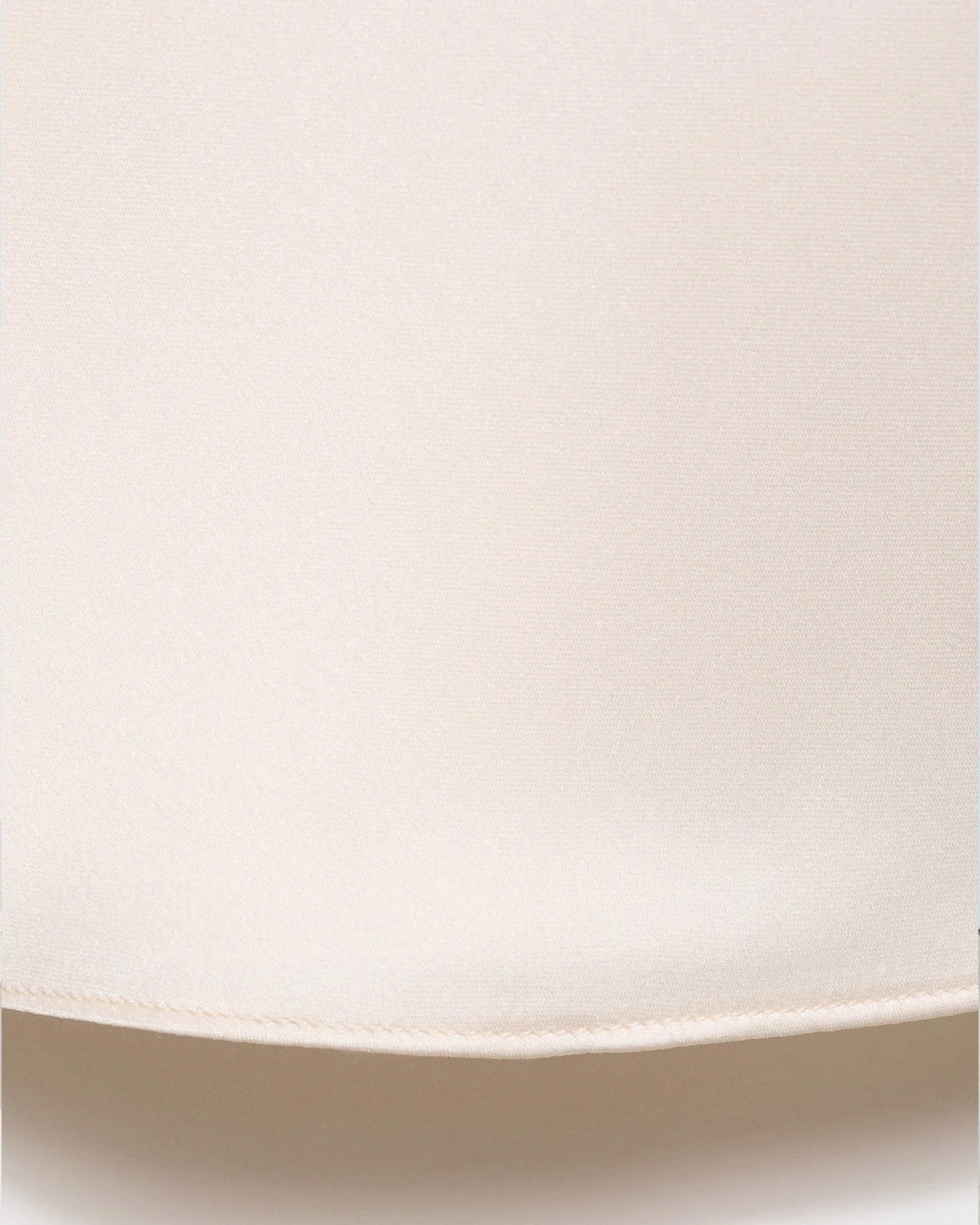 Ivory Satin Pencil Skirt - Image 4