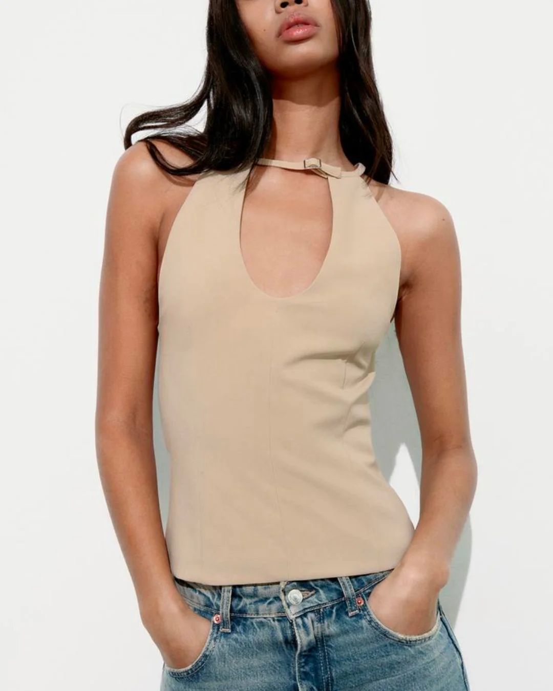 Set of 2 Cut-Out Halter Neck Top - Image 4