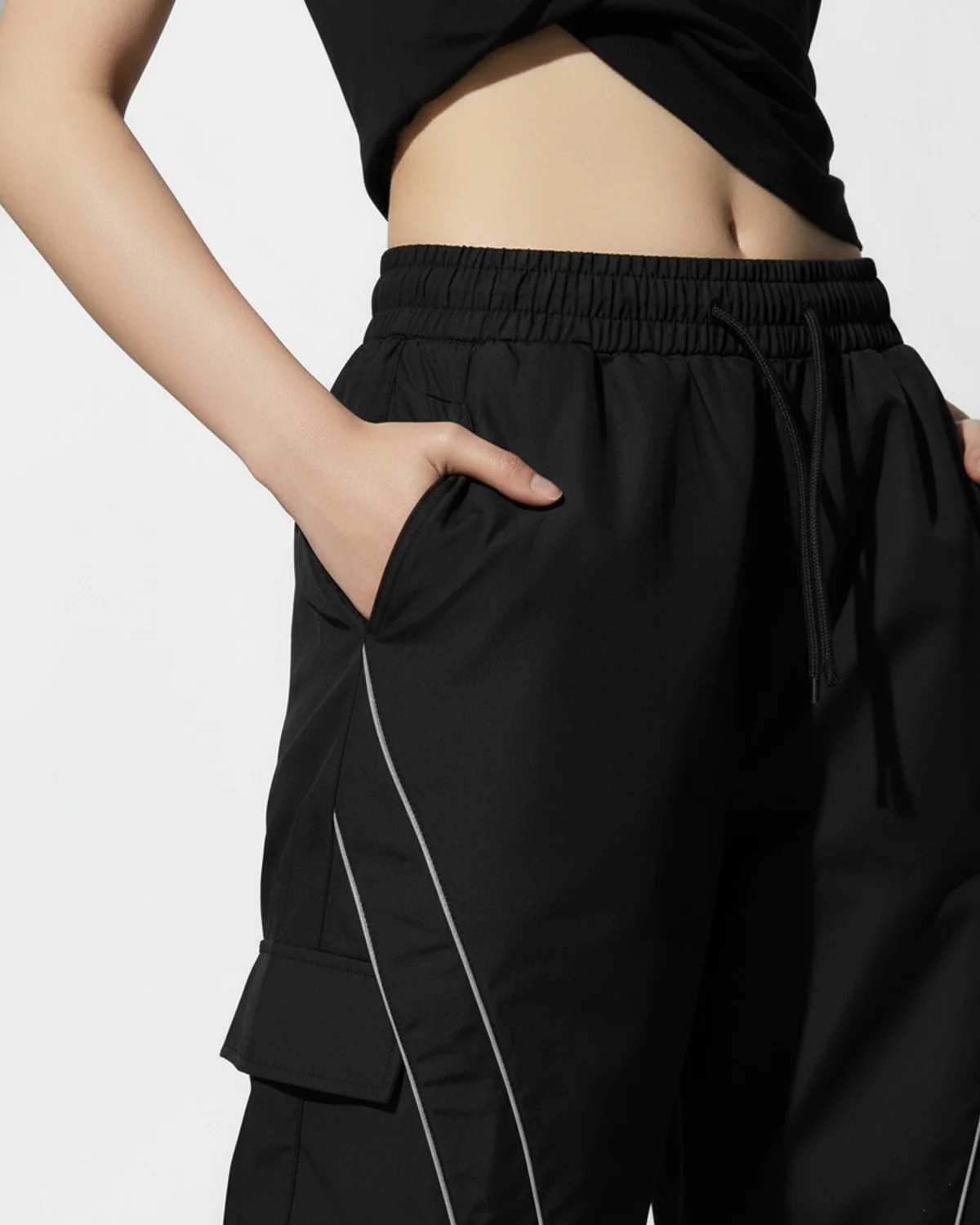 Striped Baggy Korean Pants - Image 4