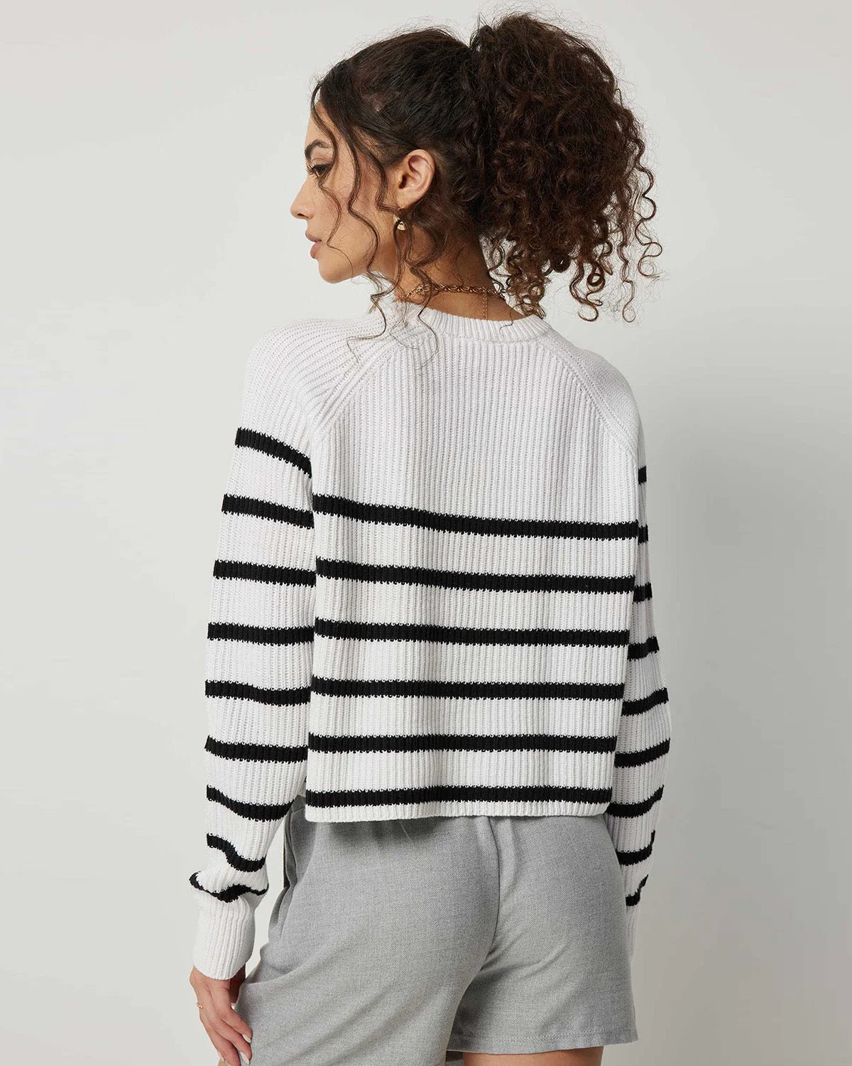 Striped Raglan Sleeve Top - Image 4