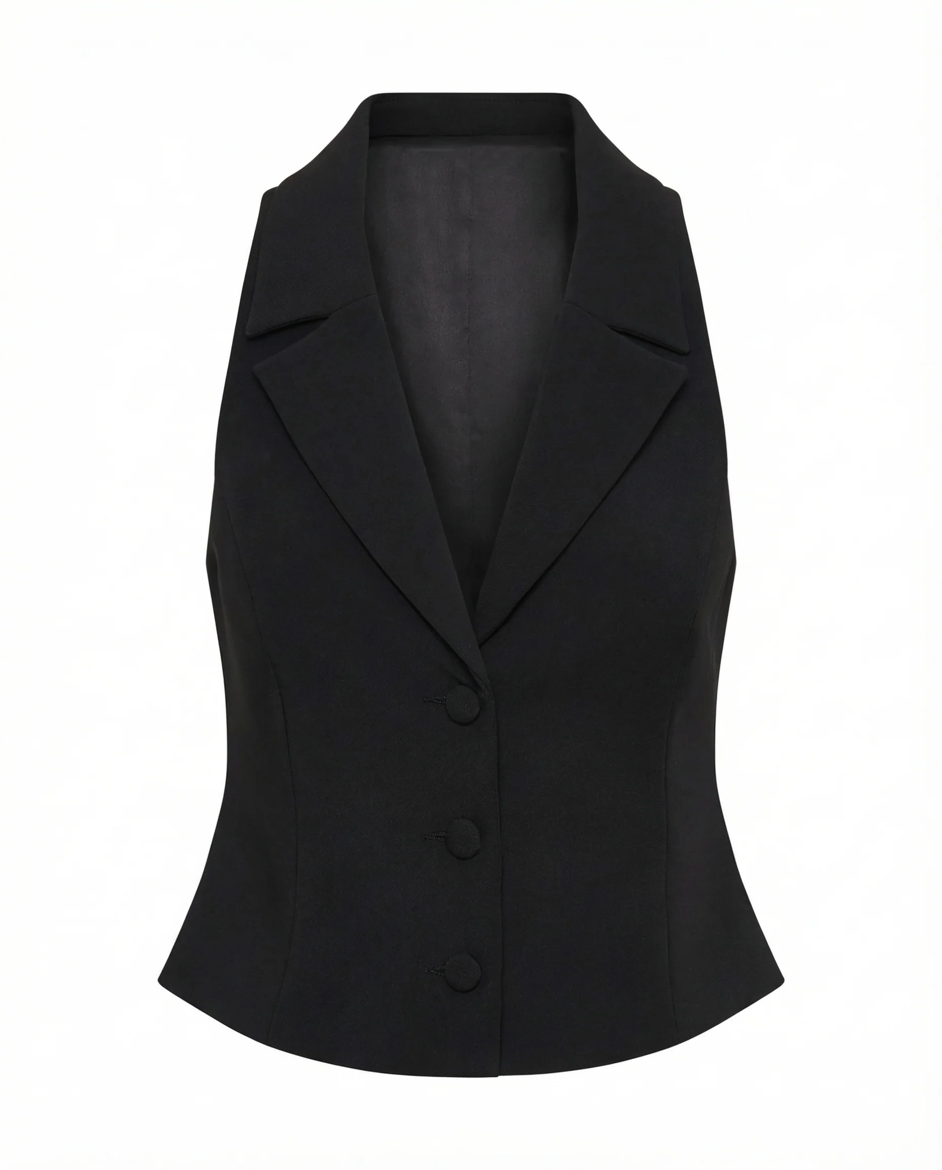 Tailored Waist Coat With A Notch Collar - Image 5