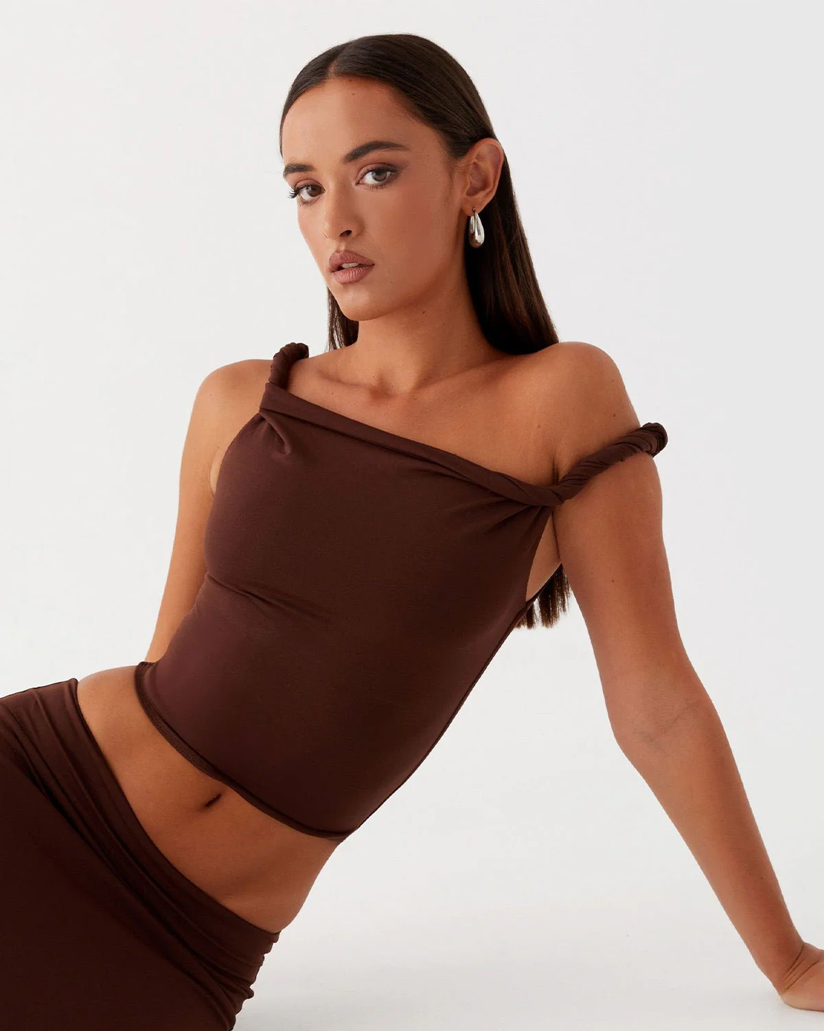 Twisted Strap Top And Skirt Co-Ord Set - Image 3