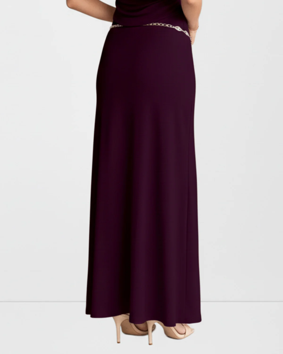 Wine Ribbed Co-ord Set - Image 6